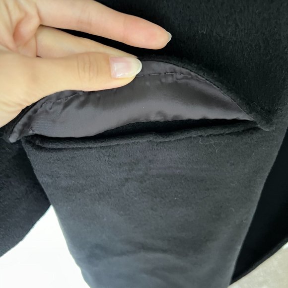 Aritzia Babaton Edition Coat Black Wool Camel Mix - Picture 6 of 6